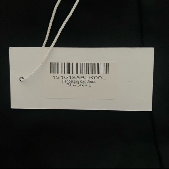 Reformation Henderson Knit Dress in Black Size Large NWT - Picture 5 of 13